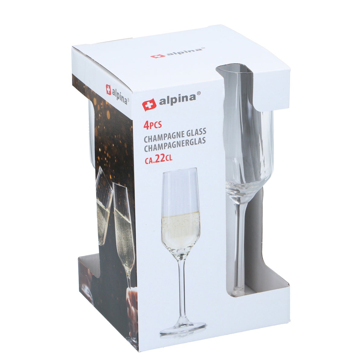 Champagneglas 4st Alpina Champagneglas 4st Alpina