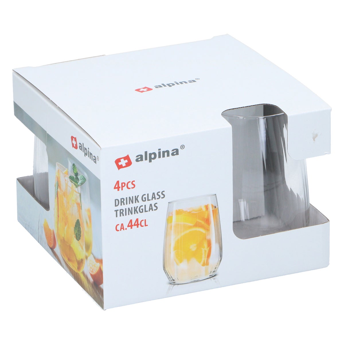 Drinkglas 440 ml 4 stuks Alpina Drinkglas 440 ml 4 stuks Alpina
