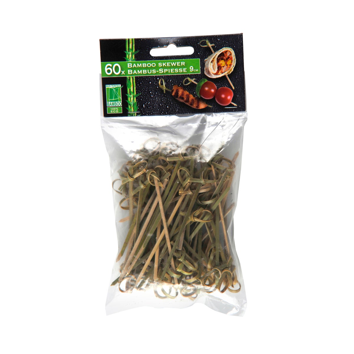 Spies bamboe 9 cm 60 stuks Spies bamboe 9 cm 60 stuks