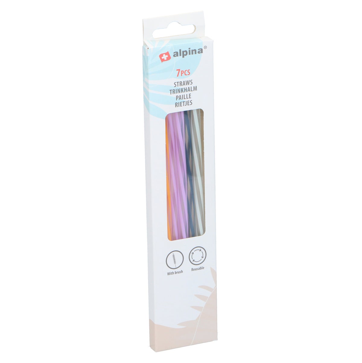 Rietjes PP 7 stuks + borstel Alpina Rietjes PP 7 stuks + borstel Alpina