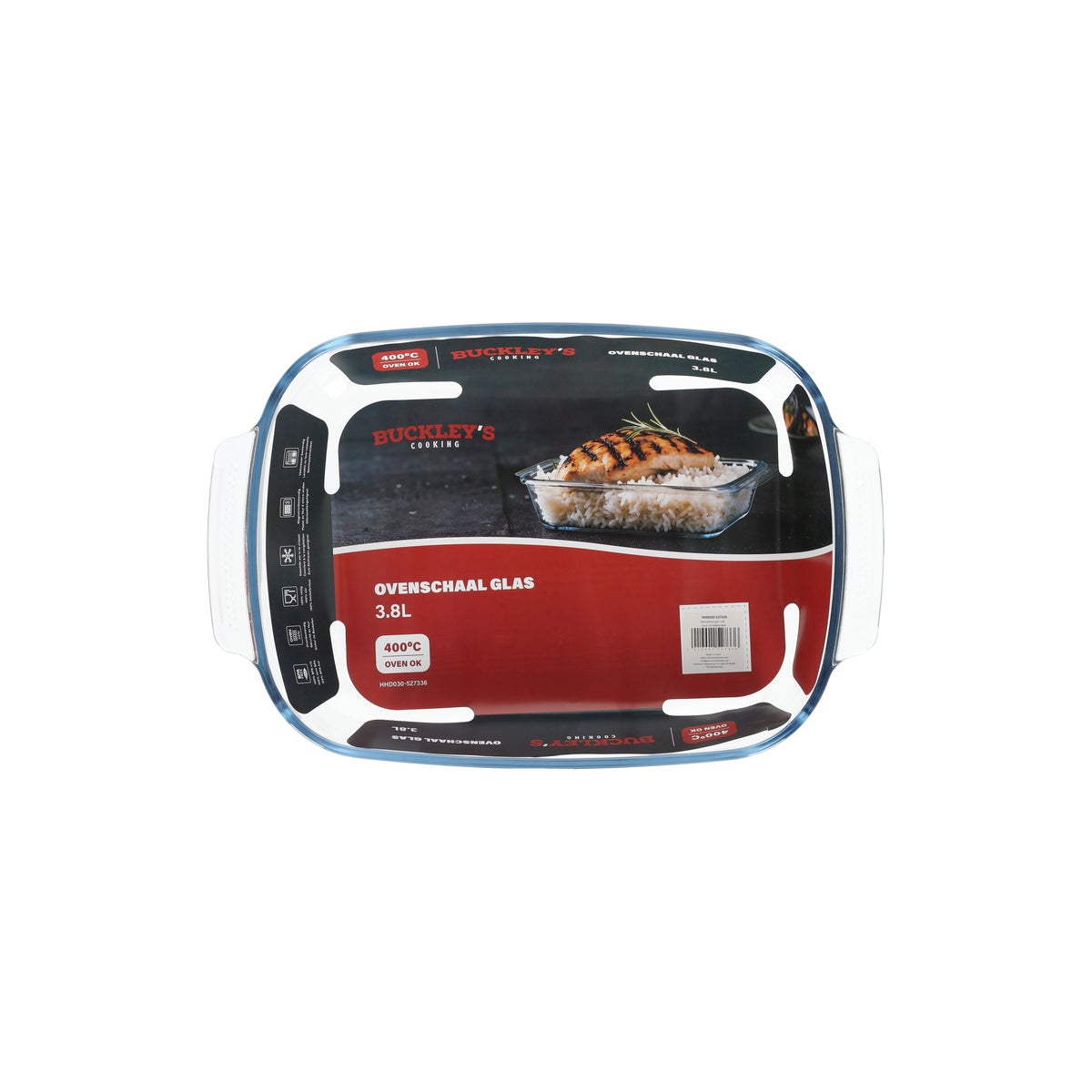 Ovenschaal glas 3,8L Ovenschaal glas 3,8L