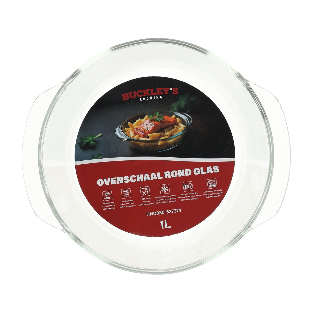 Ovenschaal rond glas 1000 ml Ovenschaal rond glas 1000 ml
