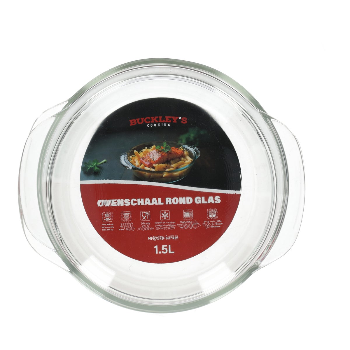 Ovenschaal rond glas 1500 ml Ovenschaal rond glas 1500 ml