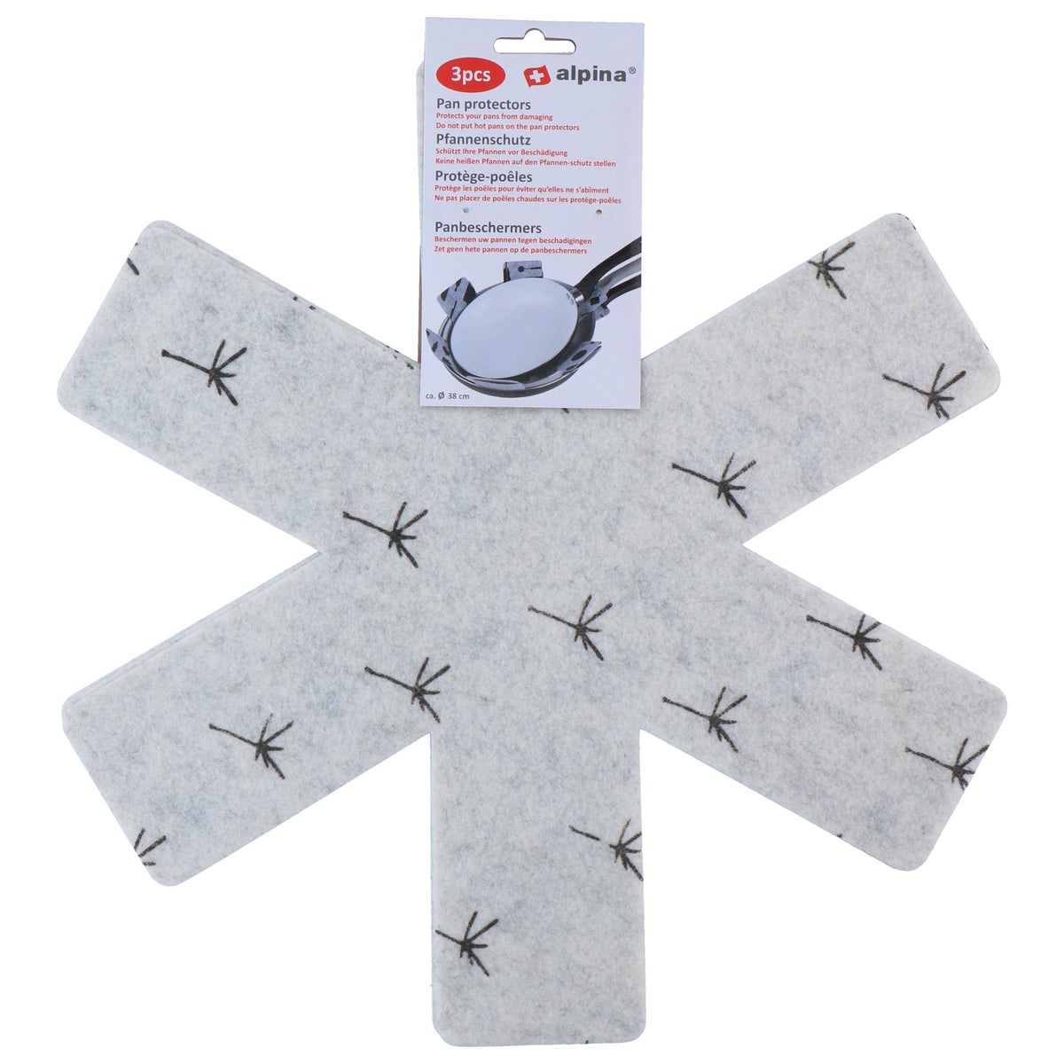 Panbeschermer 38 cm 3 stuks Panbeschermer 38 cm 3 stuks