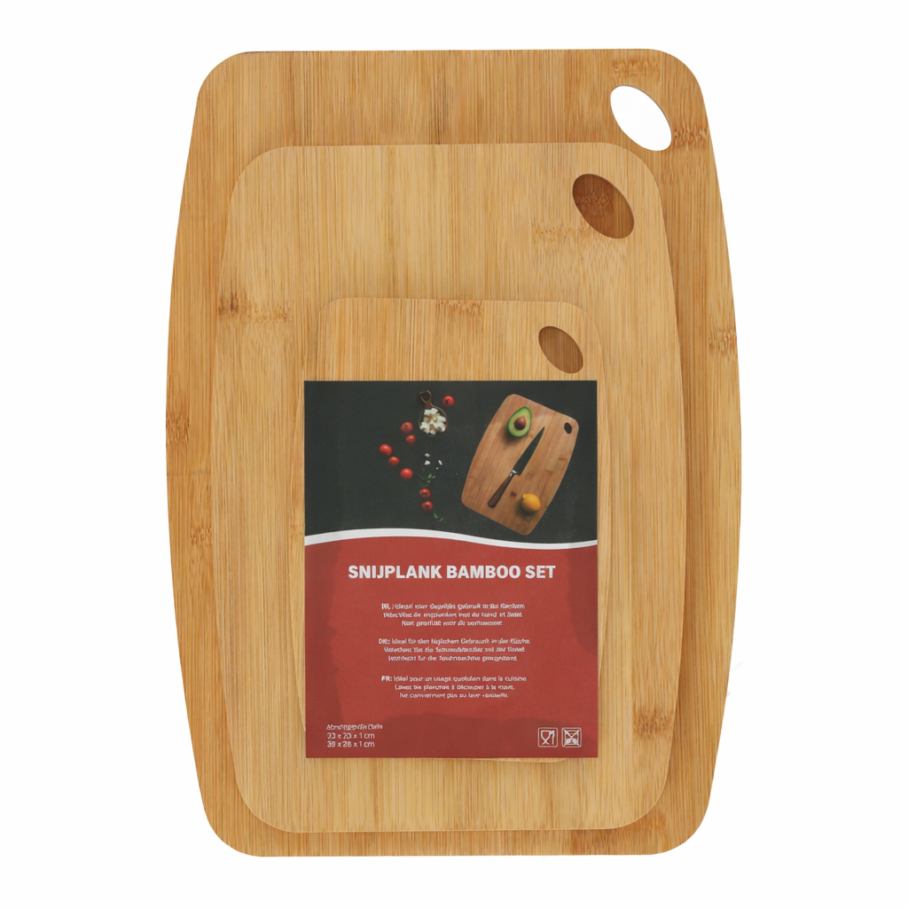 Snijplank bamboe 3 stuks Snijplank bamboe 3 stuks