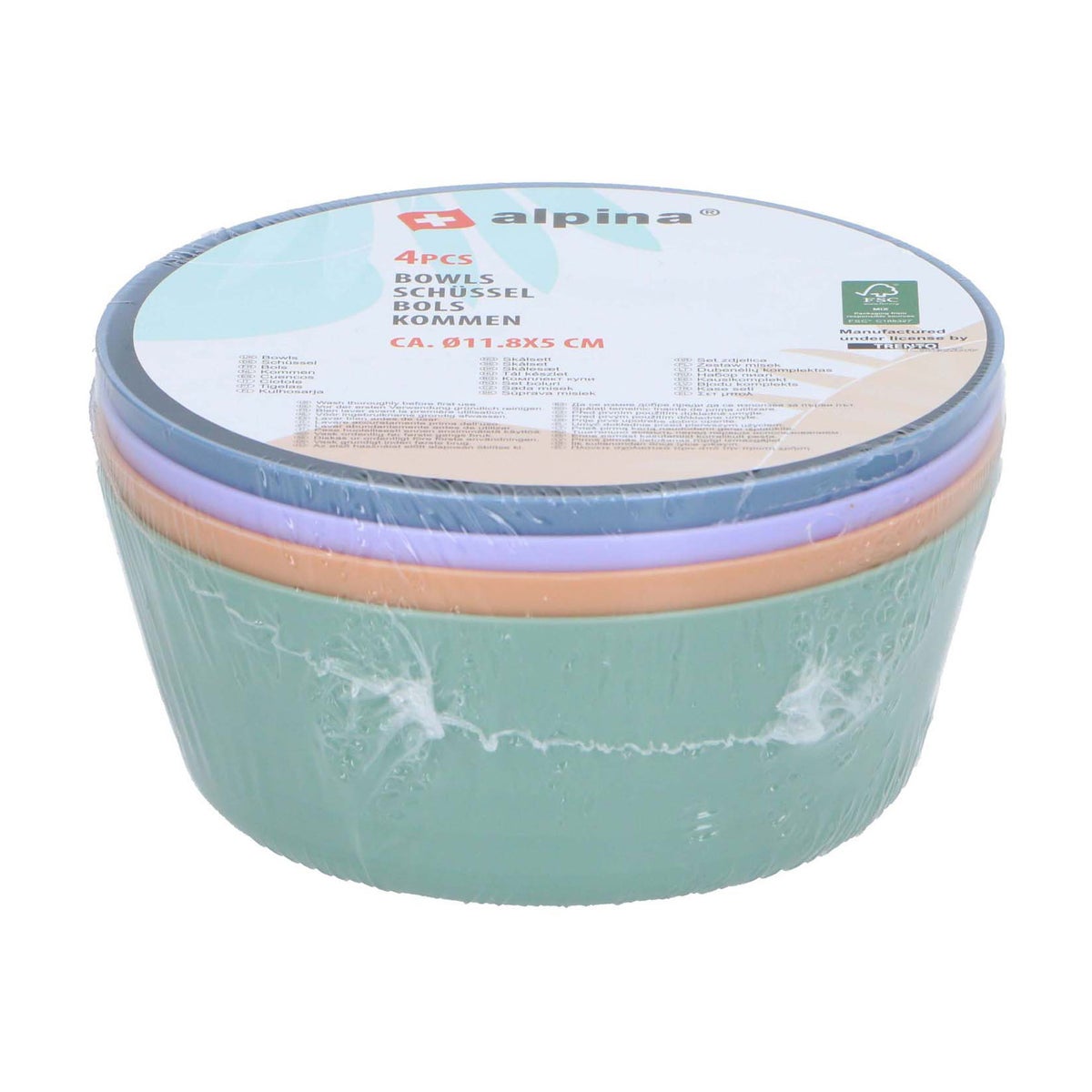 Kom 4 stuks D11,8 cm Alpina Kom 4 stuks D11,8 cm Alpina
