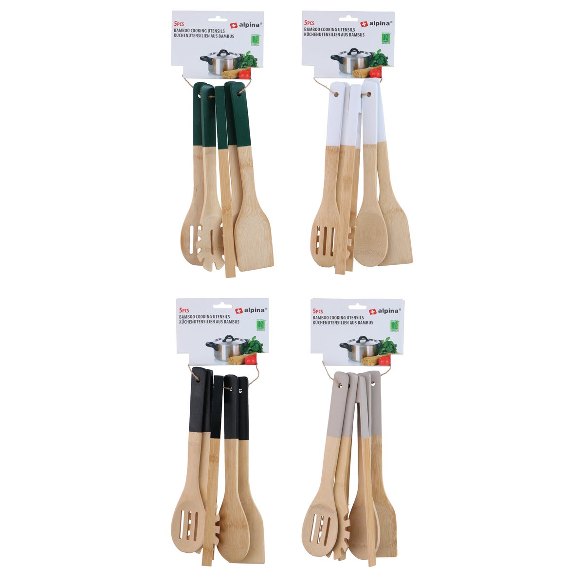Kookgerei bamboe 5-delig Alpina Kookgerei bamboe 5-delig Alpina