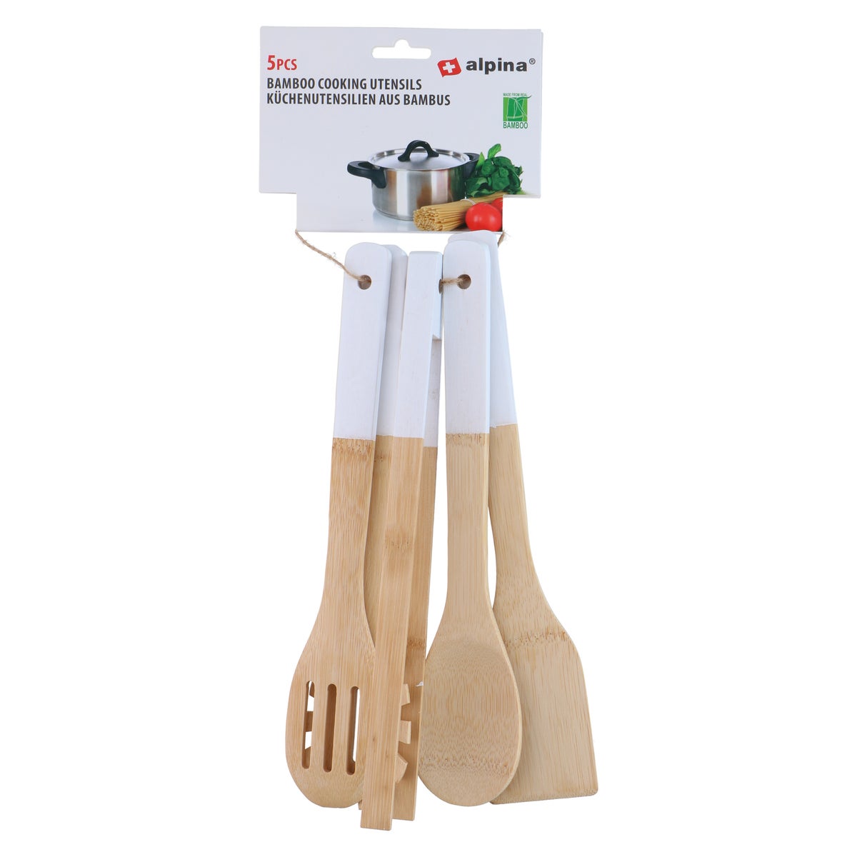 Kookgerei bamboe 5-delig Alpina Kookgerei bamboe 5-delig Alpina