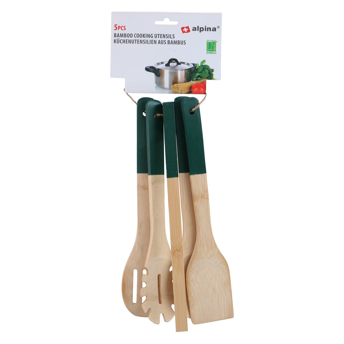 Kookgerei bamboe 5-delig Alpina Kookgerei bamboe 5-delig Alpina