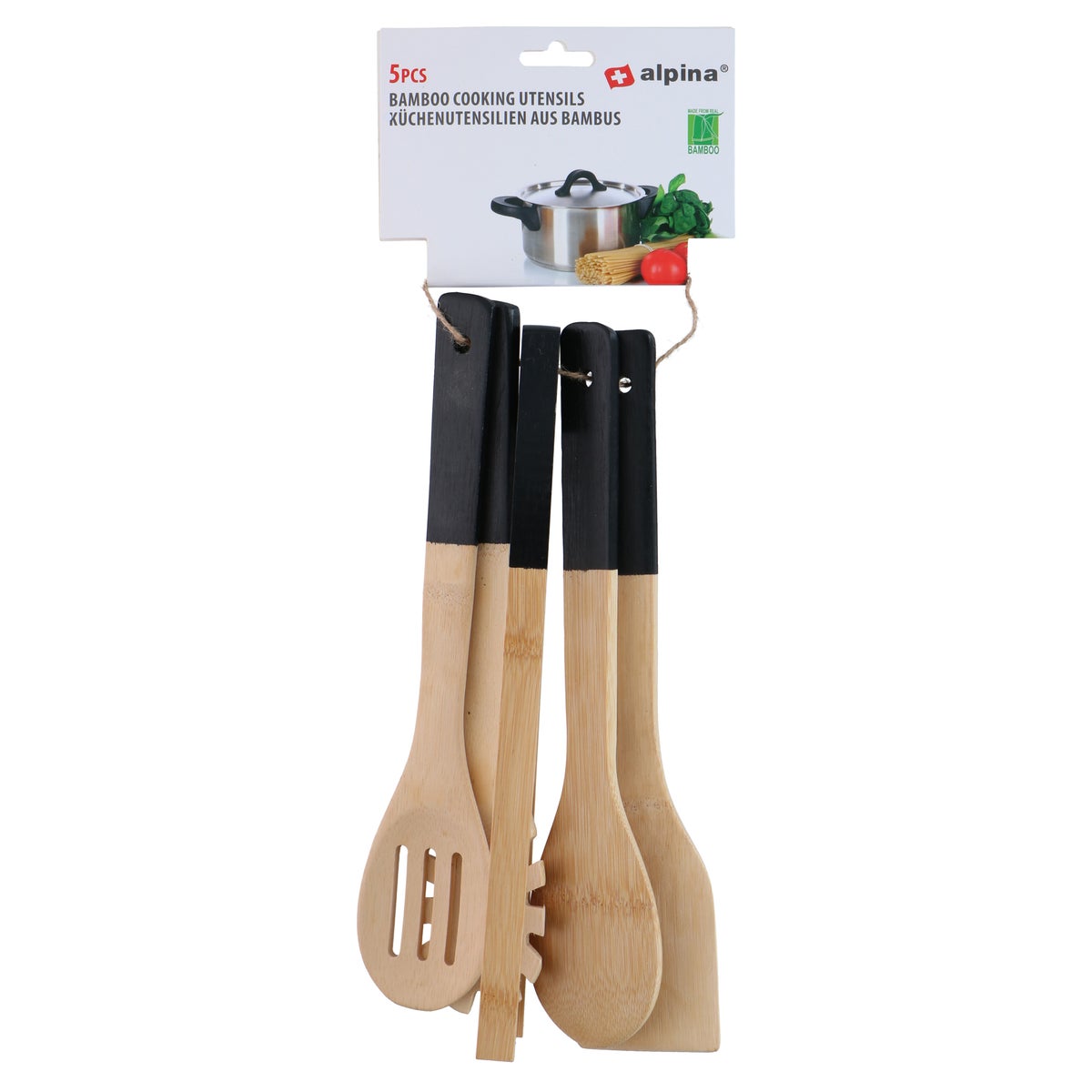 Kookgerei bamboe 5-delig Alpina Kookgerei bamboe 5-delig Alpina