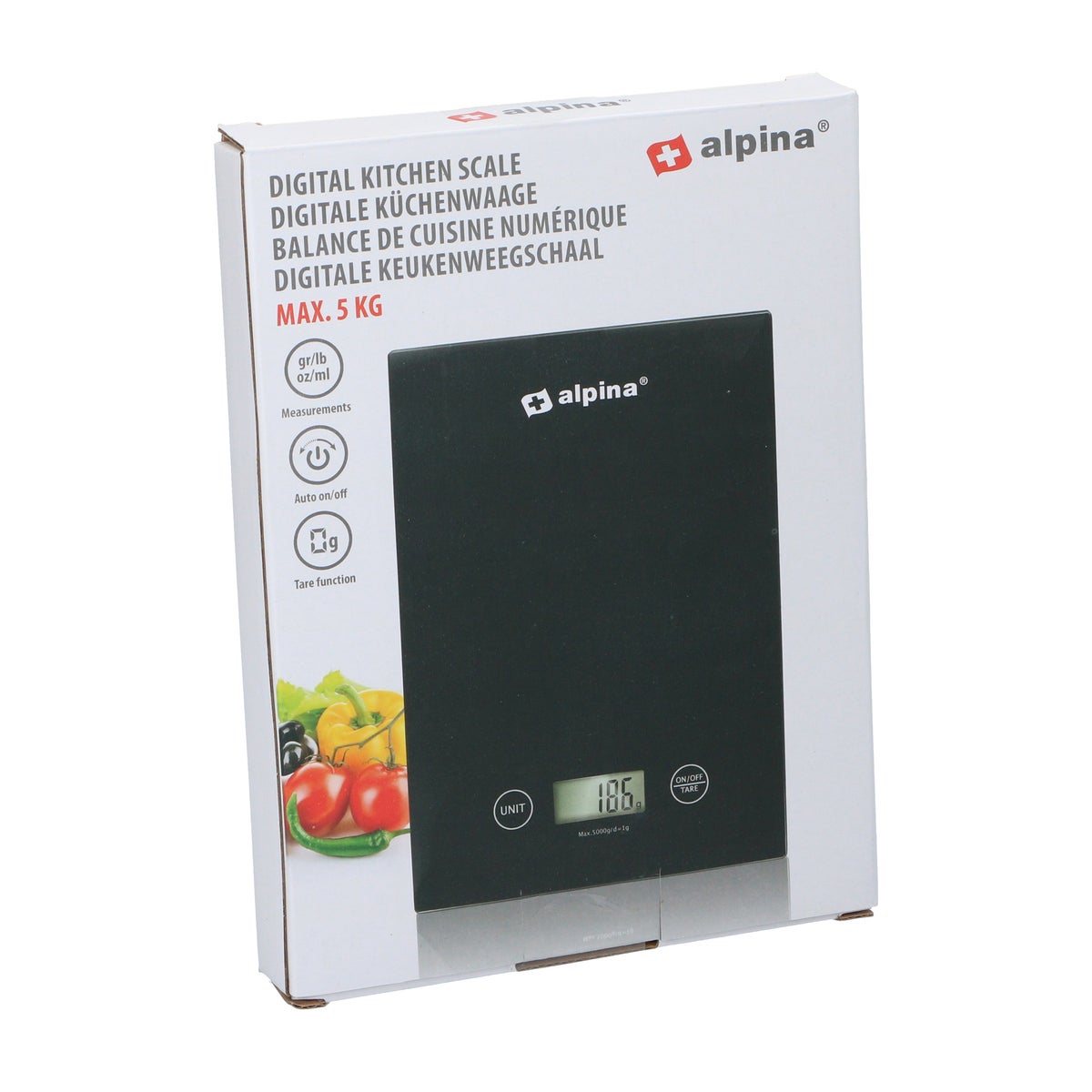 Keukenweegschaal digi 5 kg Alpina Keukenweegschaal digi 5 kg Alpina