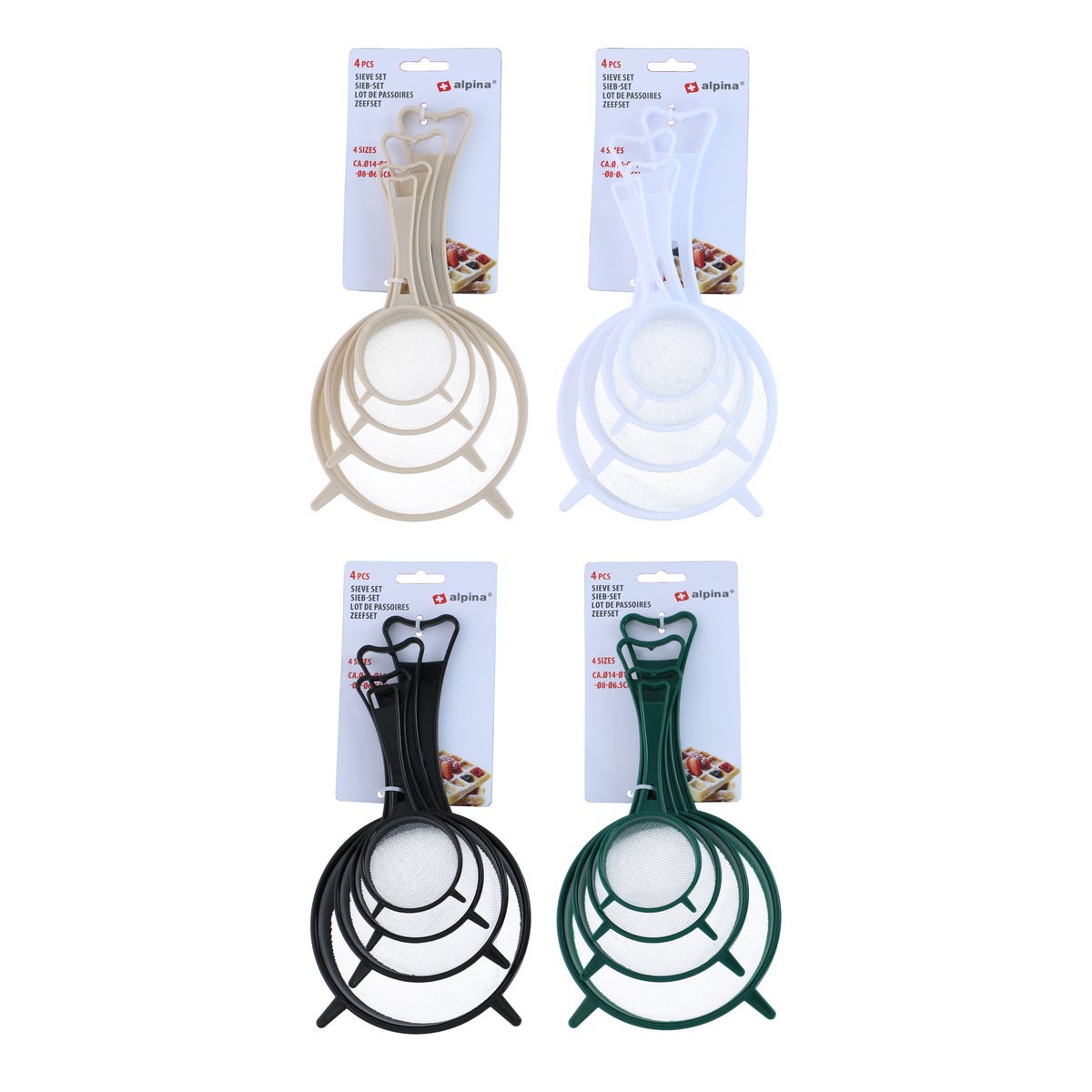 Zeefset 4-delig Alpina Zeefset 4-delig Alpina