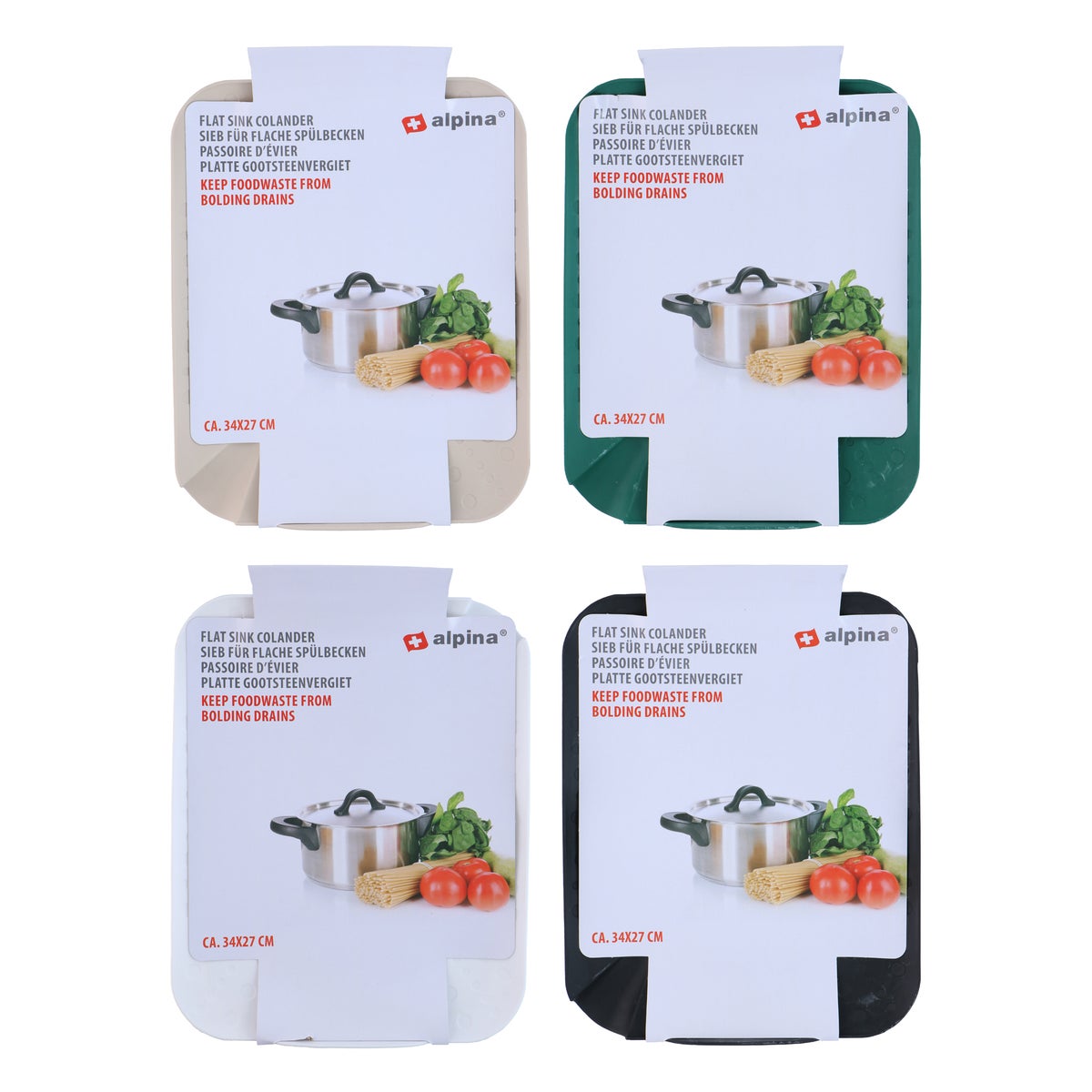 Gootsteenvergiet PP 34x27cm Alpina Gootsteenvergiet PP 34x27cm Alpina