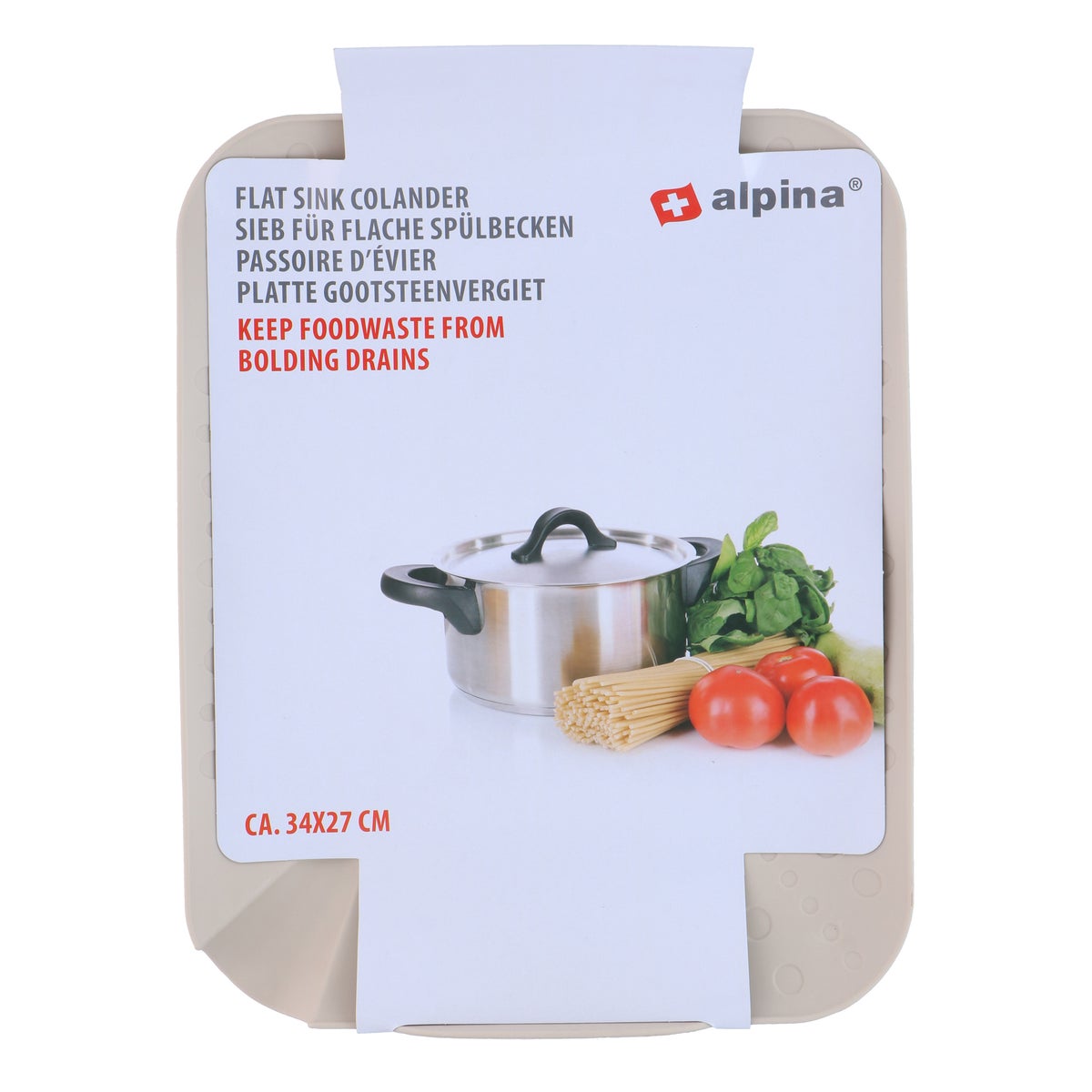 Gootsteenvergiet PP 34x27cm Alpina Gootsteenvergiet PP 34x27cm Alpina