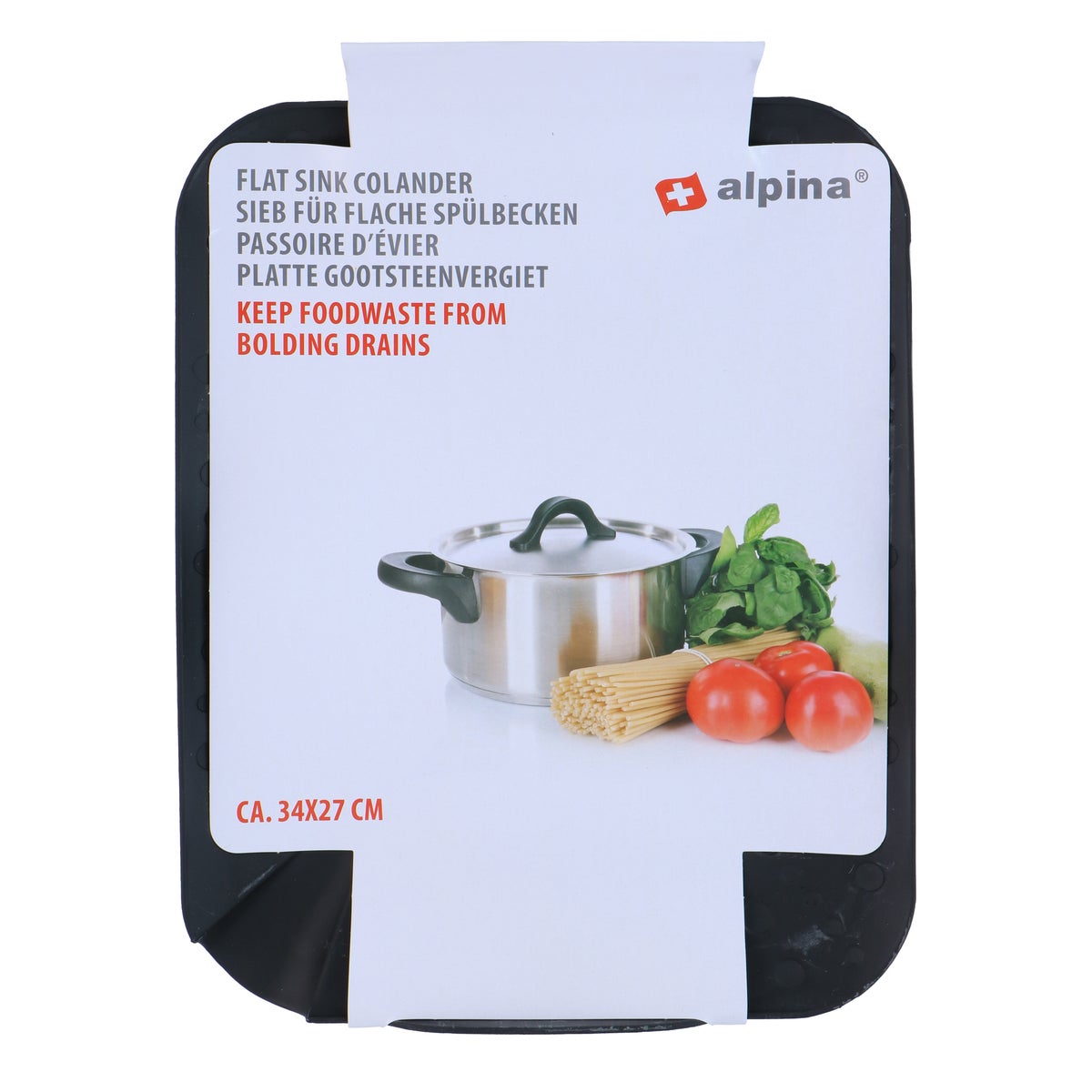 Gootsteenvergiet PP 34 x 27 cm Alpina Gootsteenvergiet PP 34 x 27 cm Alpina