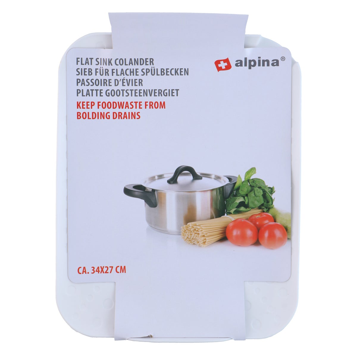 Gootsteenvergiet PP 34 x 27 cm Alpina Gootsteenvergiet PP 34 x 27 cm Alpina