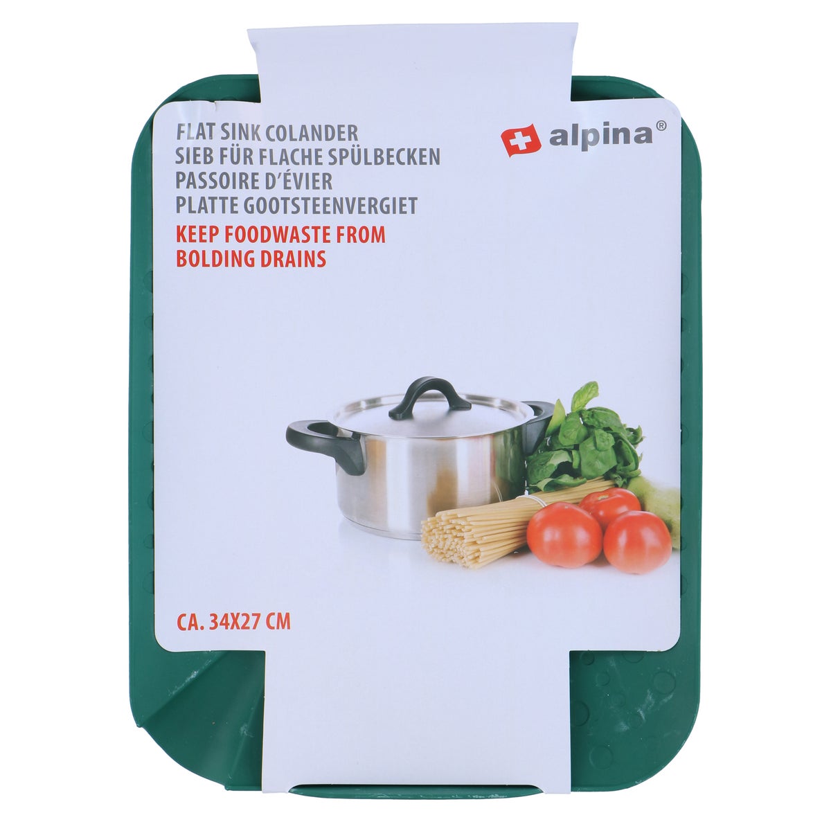 Gootsteenvergiet PP 34 x 27 cm Alpina Gootsteenvergiet PP 34 x 27 cm Alpina