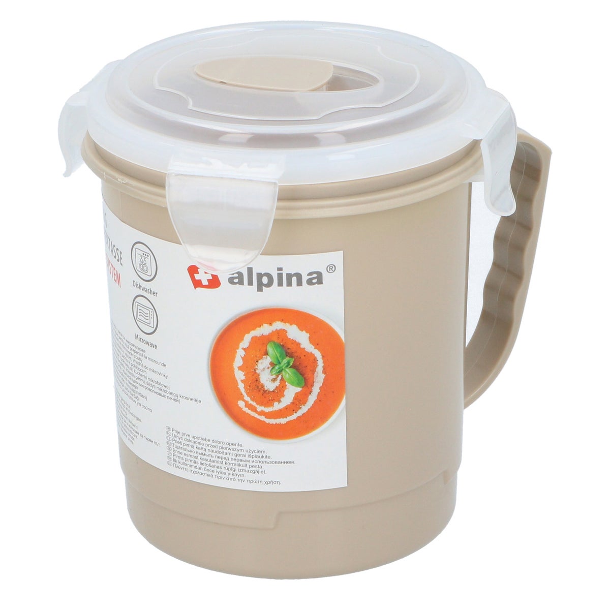 Soepbeker 600ml assorti Alpina Soepbeker 600ml assorti Alpina
