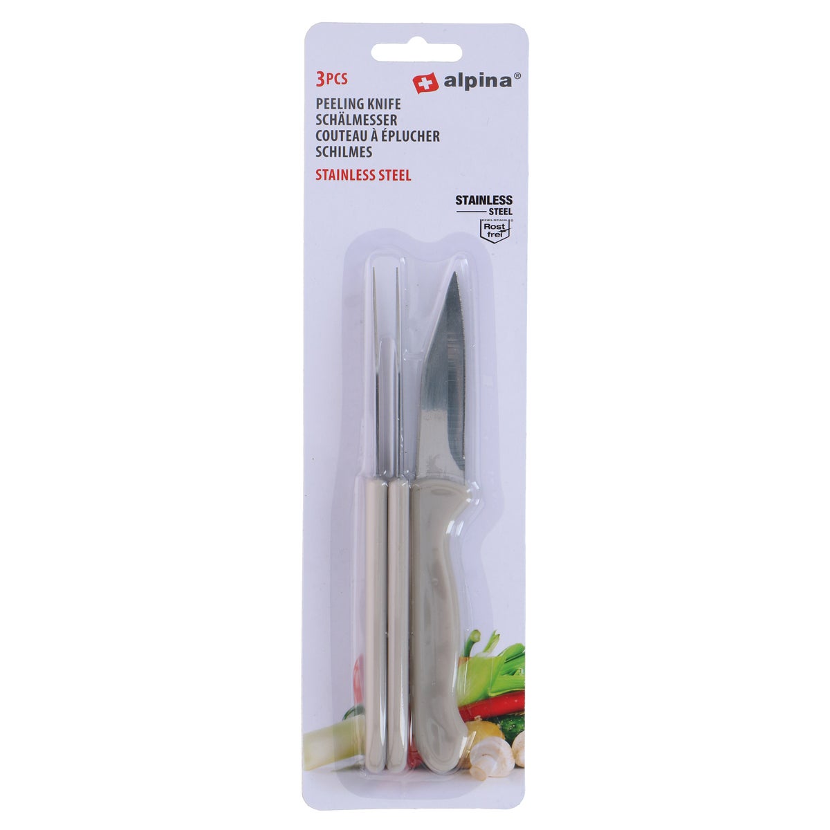 Schilmes 18 cm RVS 3 stuks Alpina Schilmes 18 cm RVS 3 stuks Alpina