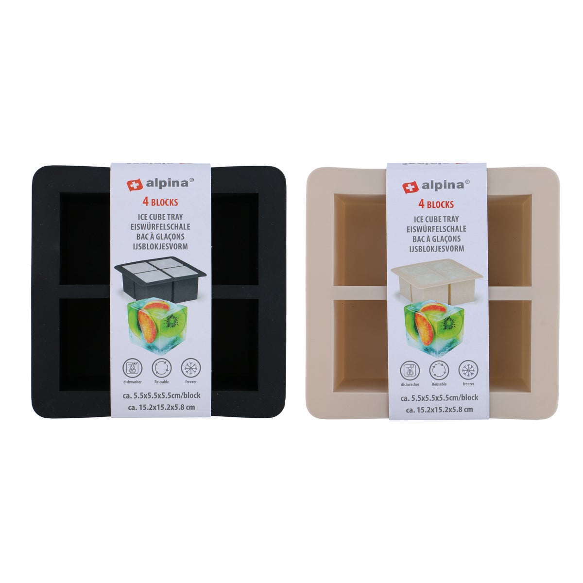 Ijsblokvorm 4x5,5cm Alpina Ijsblokvorm 4x5,5cm Alpina
