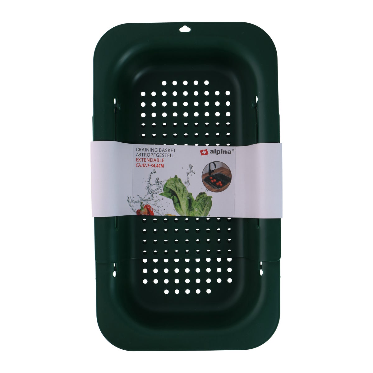 Uitlekmand uitschuifb assorti Alpina Uitlekmand uitschuifb assorti Alpina