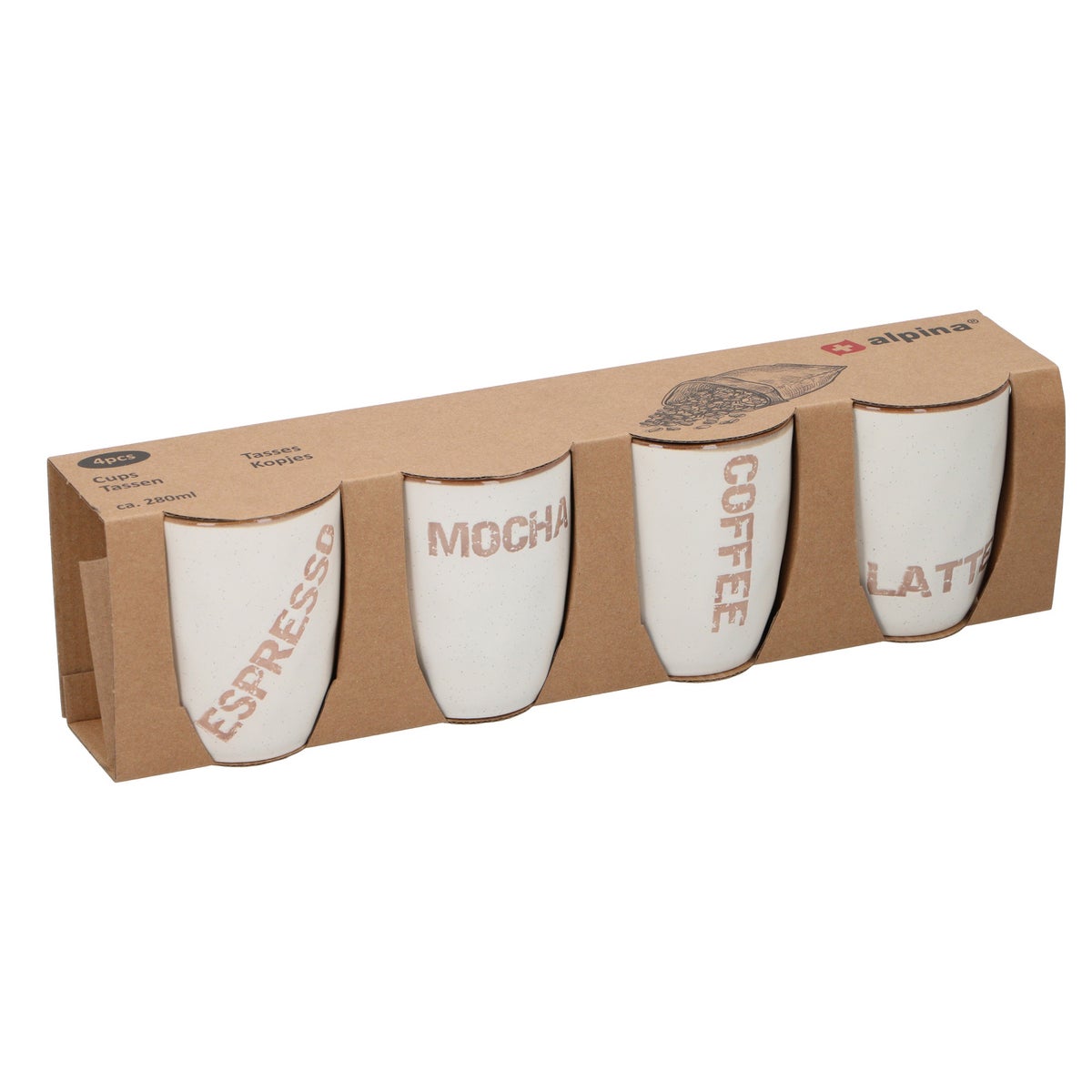 Kopje 280 ml assorti Alpina Kopje 280 ml assorti Alpina