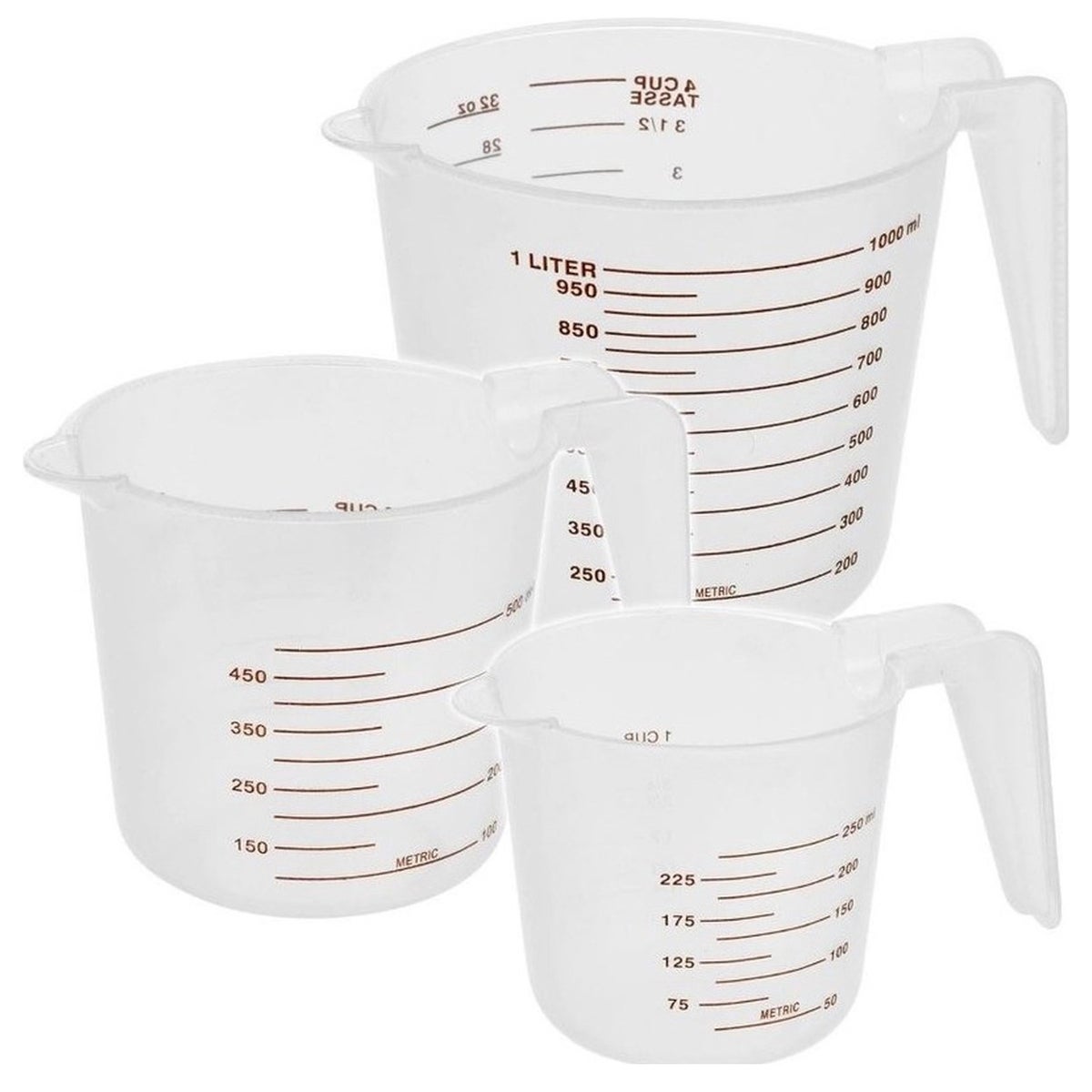 Maatbekerset 250ml/500ml/1L Cuisine Maatbekerset 250ml/500ml/1L Cuisine