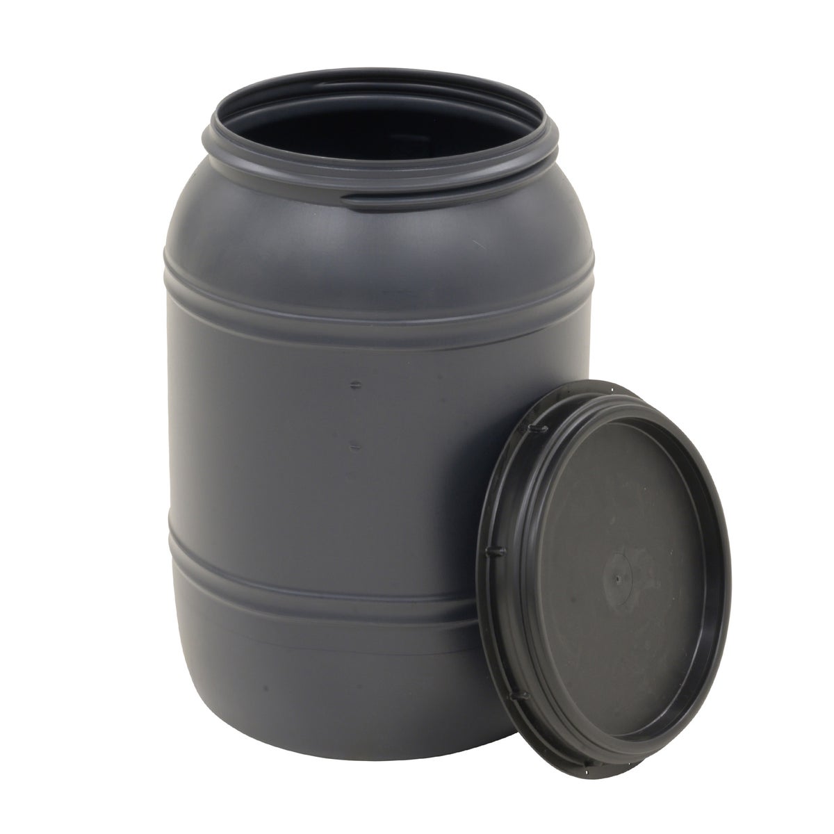 Voerton met schroefdeksel 60 L zwart Voerton met schroefdeksel 60 L zwart