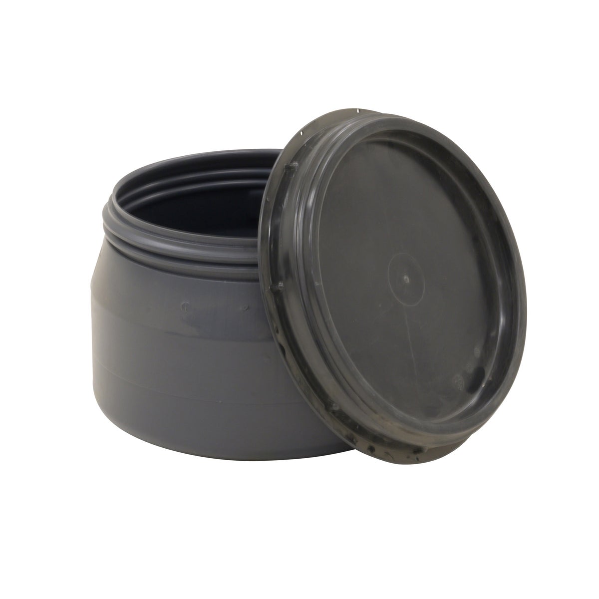 Voerton met schroefdeksel 18 L zwart Voerton met schroefdeksel 18 L zwart