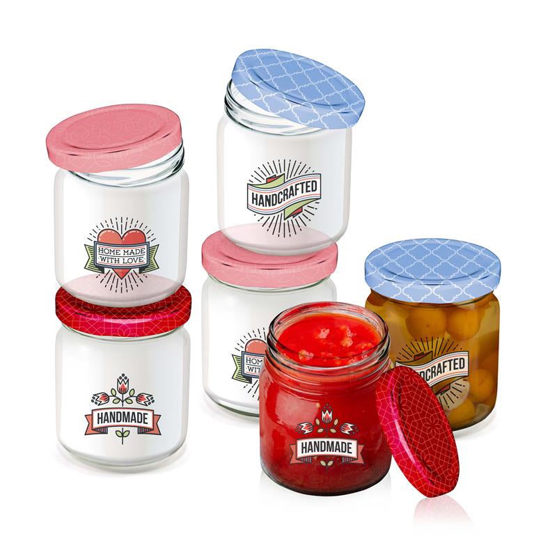 Pot+schroefdop 6st assorti Alpina Pot+schroefdop 6st assorti Alpina