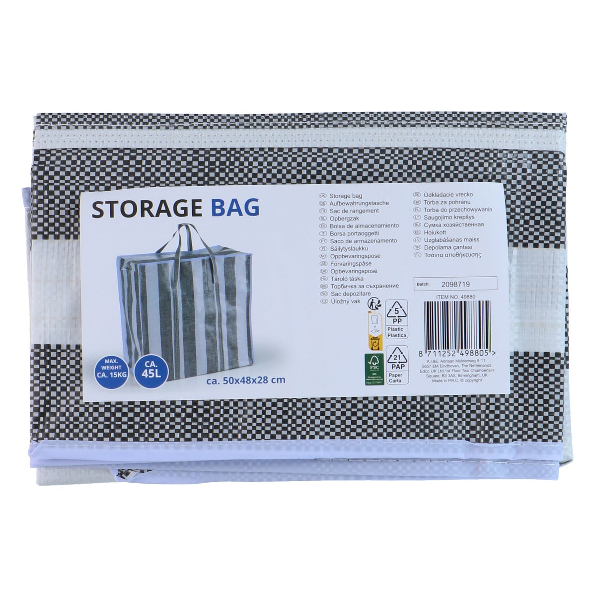 Opbergtas S 50x48x28cm Opbergtas S 50x48x28cm