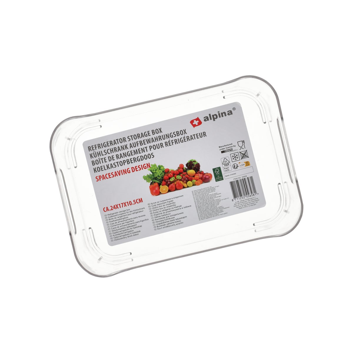 Opbergbak koelkast 24x17x10.5cm Alpina Opbergbak koelkast 24x17x10.5cm Alpina