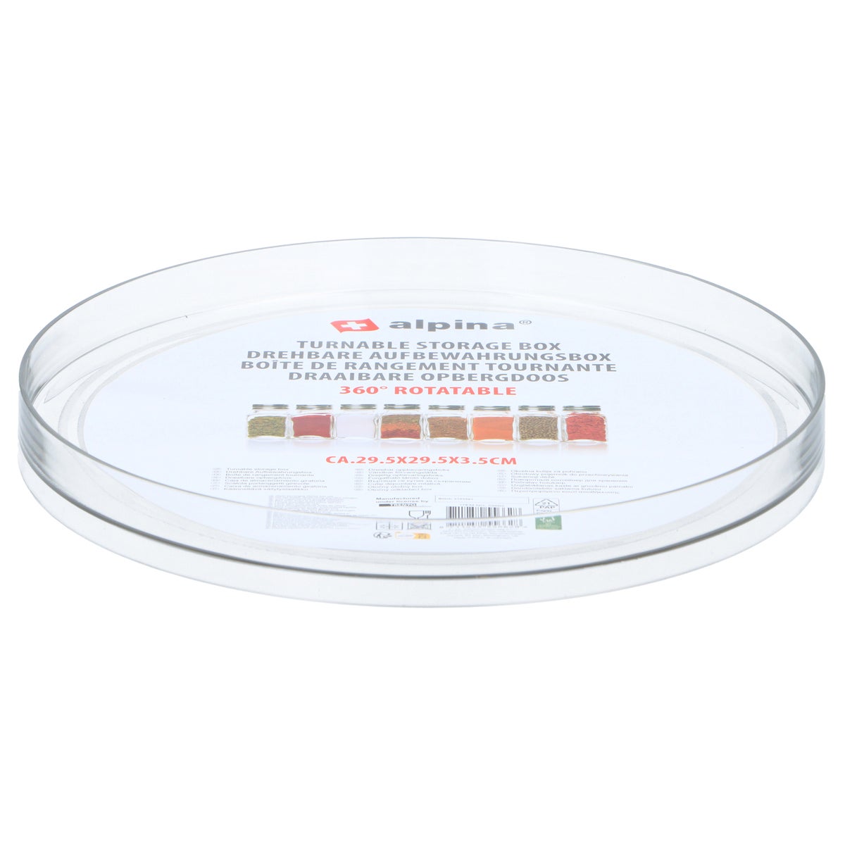 Opbergdoos draaib 29,5cm Alpina Opbergdoos draaib 29,5cm Alpina