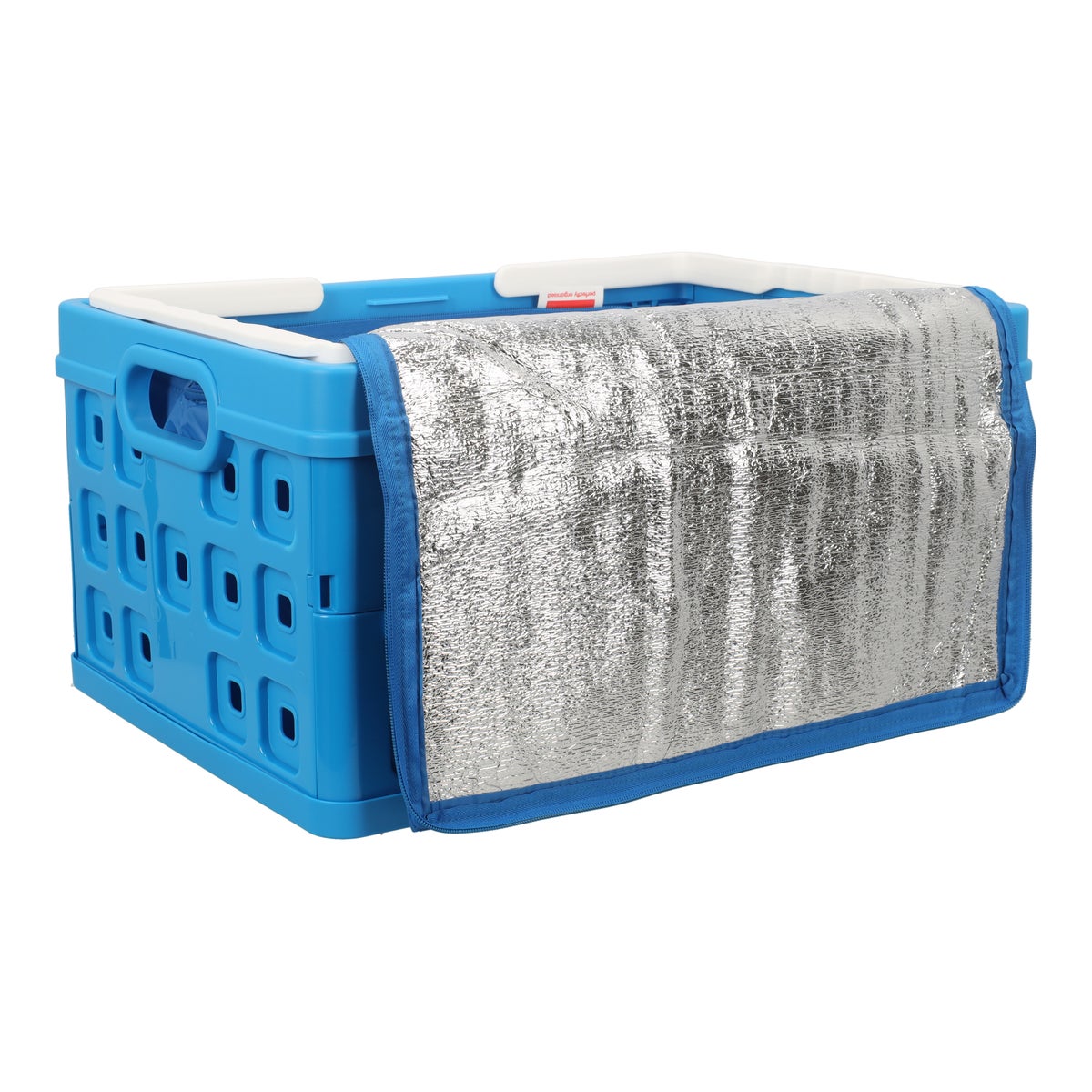 Square vouwkrat 32L blauw+koeltas Square vouwkrat 32L blauw+koeltas