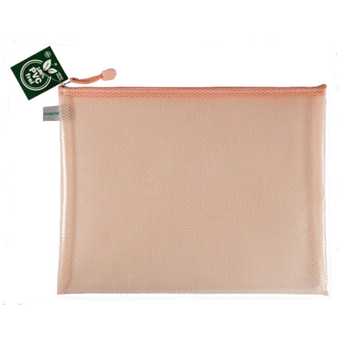 Opbergtas A6 met rits pasteloranje Opbergtas A6 met rits pasteloranje