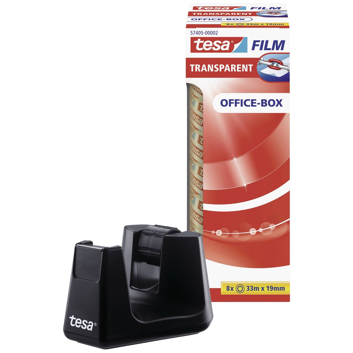 Plakbanddispenser met 8 rollen 19 mm x 33 m Plakbanddispenser met 8 rollen 19 mm x 33 m