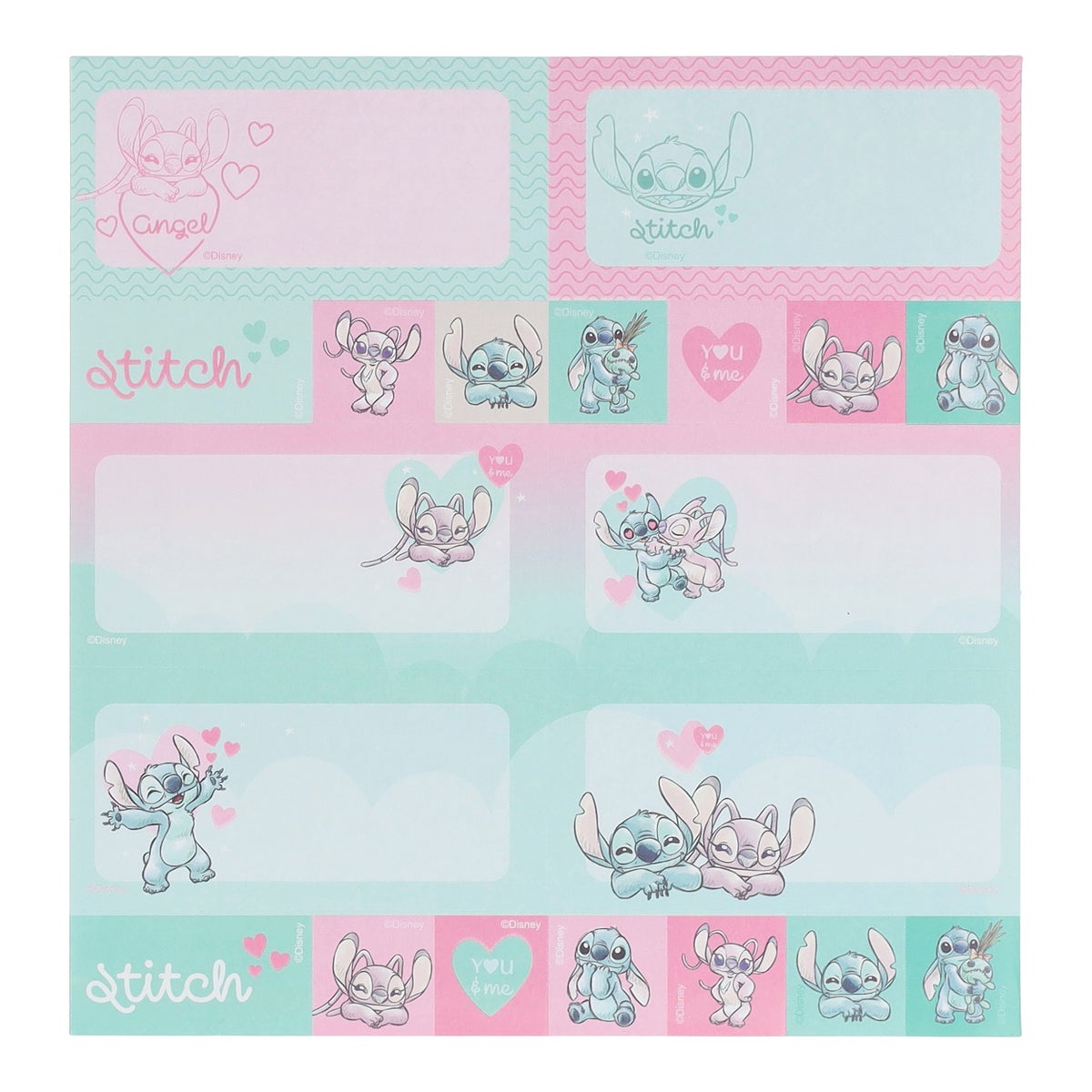 Schooletiketten Stitch love Schooletiketten Stitch love
