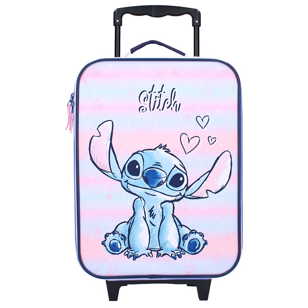 Trolley zittende Stitch 42x32x11cm Trolley zittende Stitch 42x32x11cm