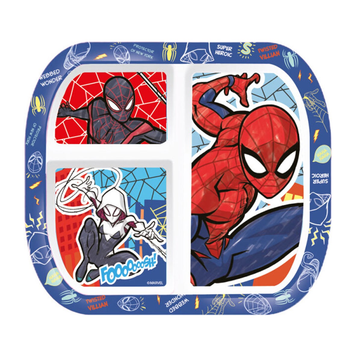 Bord met verdeelvak Spiderman Bord met verdeelvak Spiderman