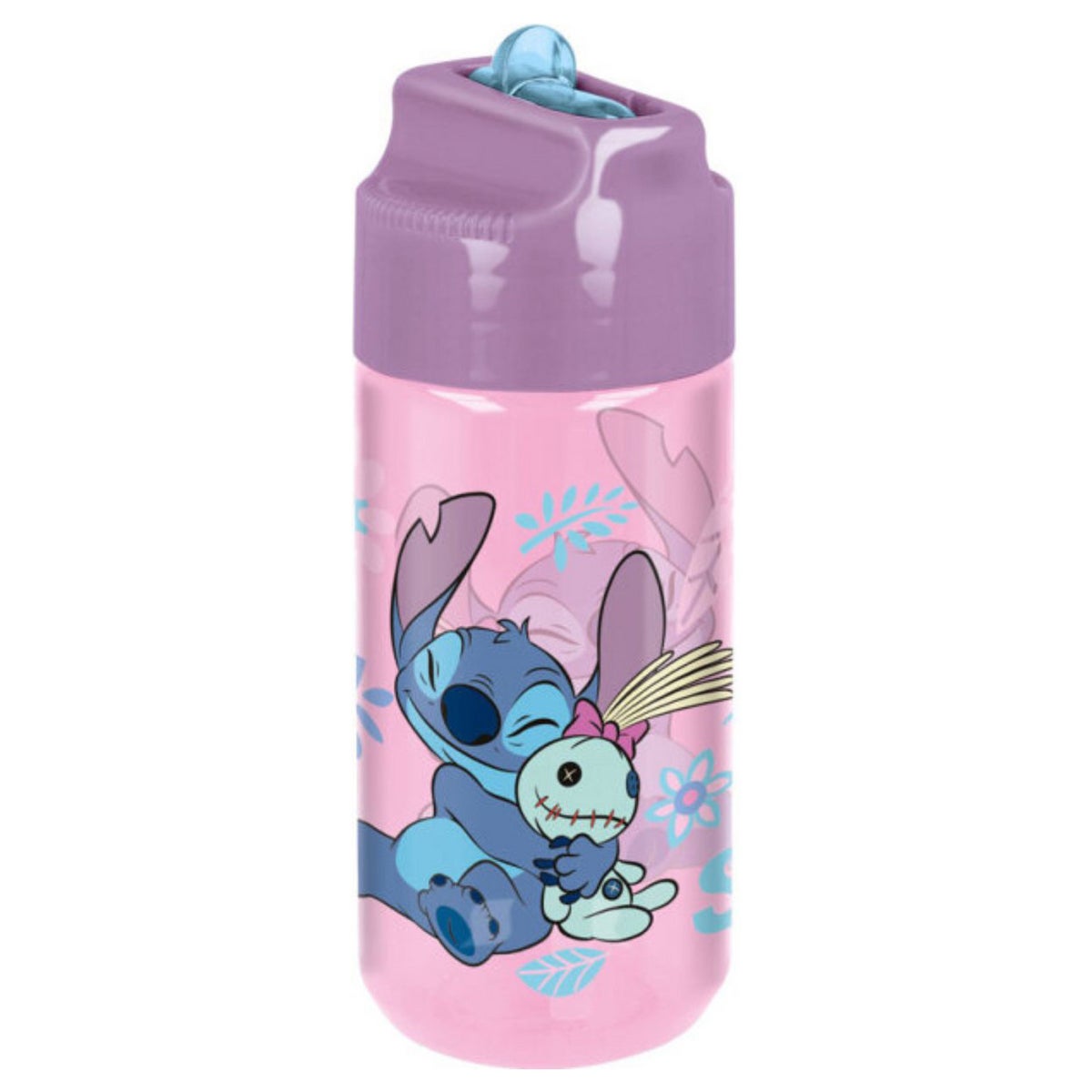 Waterfles tritan Stitch 430 ml pink jungle Waterfles tritan Stitch 430 ml pink jungle