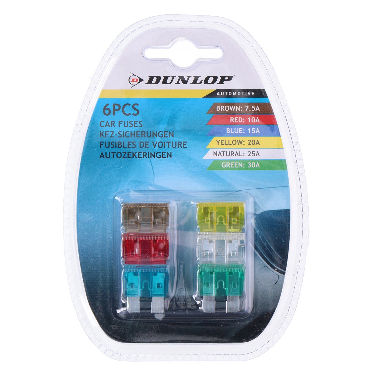 Steekzekeringen 6st. Dunlop Steekzekeringen 6st. Dunlop