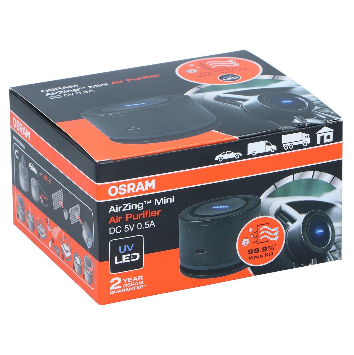 Luchtsreiniger auto Osram anti-virus Luchtsreiniger auto Osram anti-virus