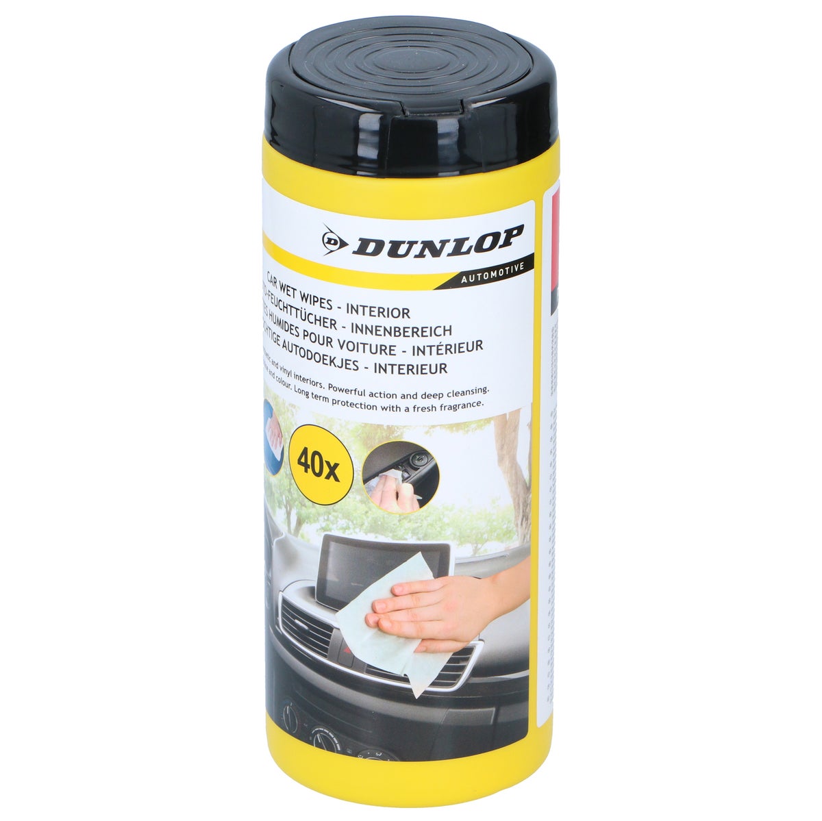 Reinigingsoekjes interieur 40st Dunlop Reinigingsoekjes interieur 40st Dunlop