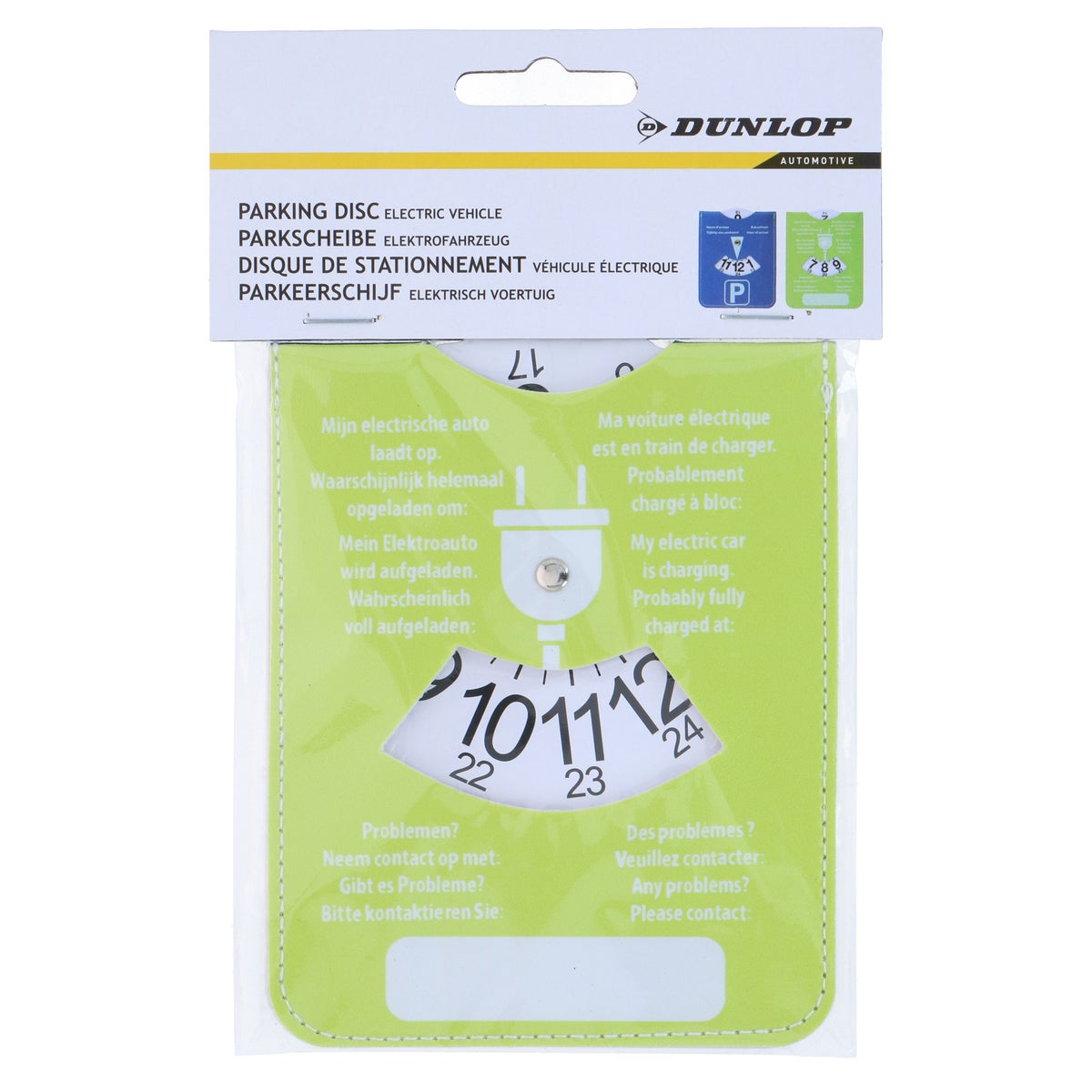 Parkeerschijf 12,5x10cm Dunlop Parkeerschijf 12,5x10cm Dunlop