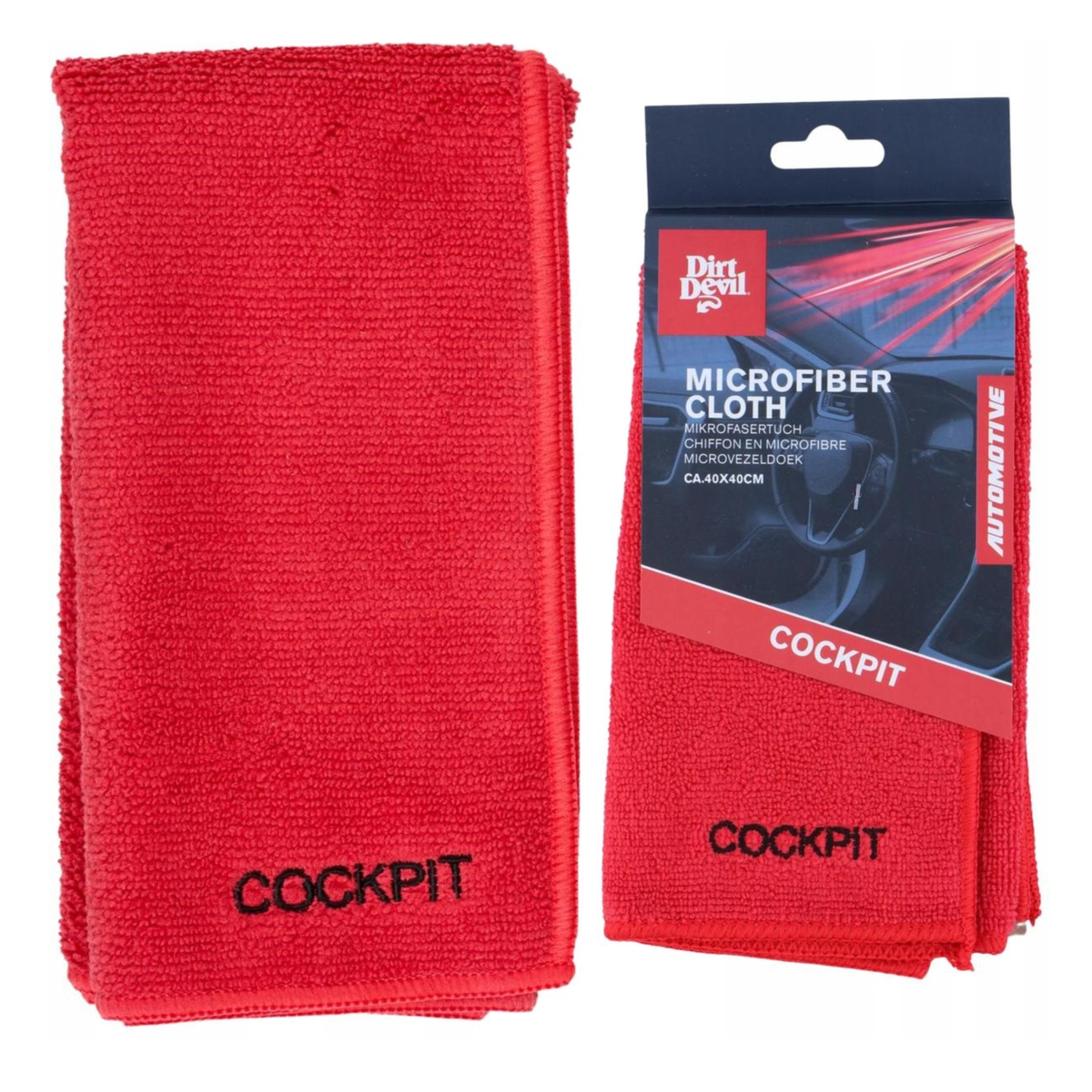 Microvezeldoek cockpit 40 x 40 cm Dirt Devil Microvezeldoek cockpit 40 x 40 cm Dirt Devil
