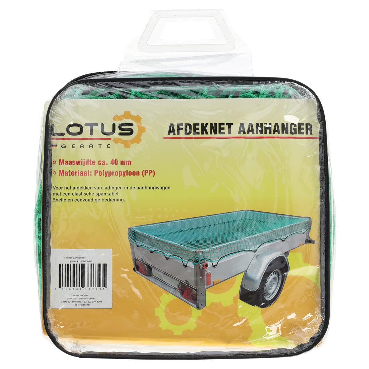 Afdeknet aanhanger Lotus Afdeknet aanhanger Lotus