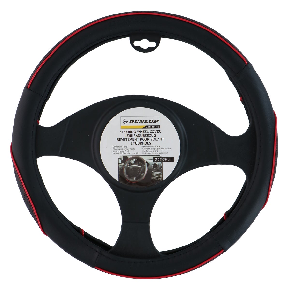 Stuurhoes 37-39cm rood PU Dunlop Stuurhoes 37-39cm rood PU Dunlop