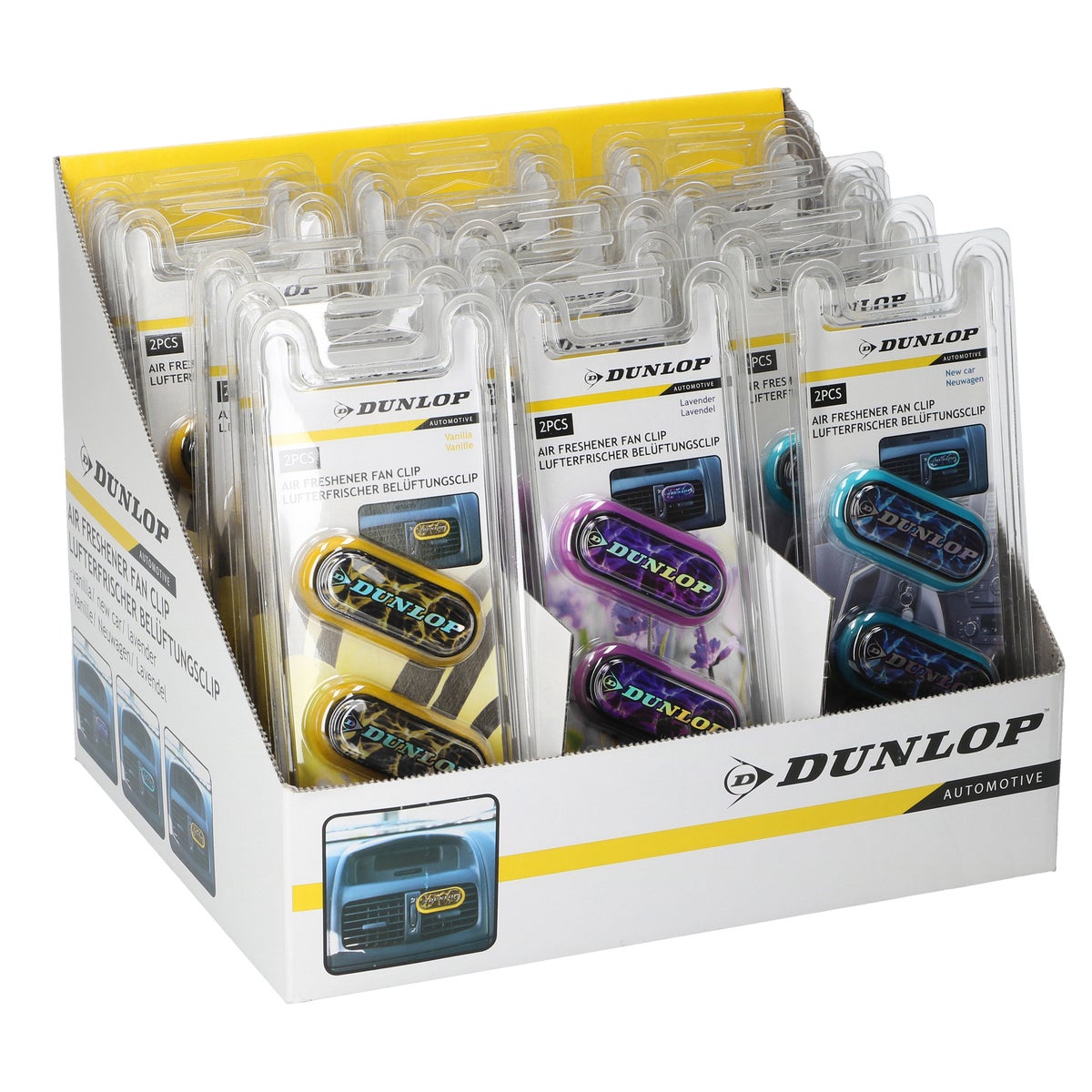 Luchtverfrisser auto Dunlop assorti Luchtverfrisser auto Dunlop assorti