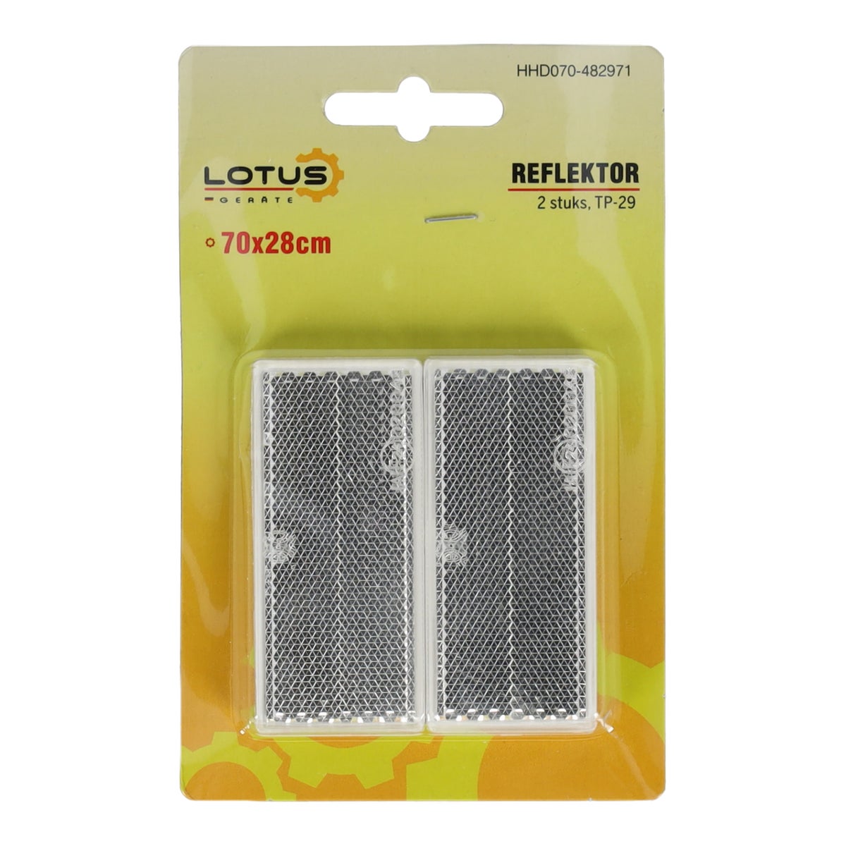 Reflektor RH 70x28mm wit 2st TP-029 Reflektor RH 70x28mm wit 2st TP-029