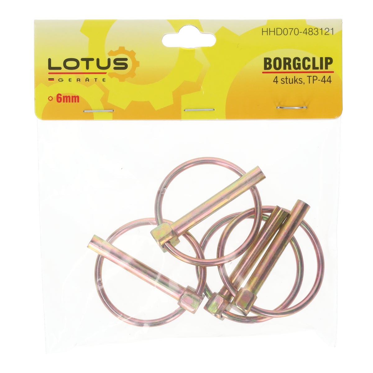 Borgclip 6 mm 4st. TP-44 Borgclip 6 mm 4st. TP-44